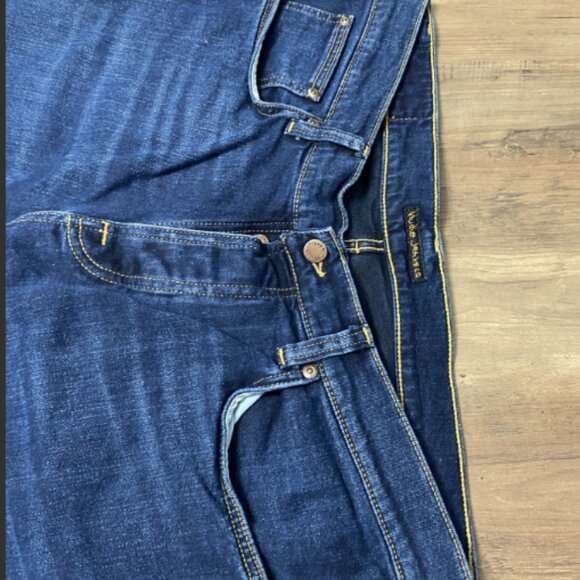 Nudie Grim Tim 36 x 30 Ink Blue - Picture 2 of 4